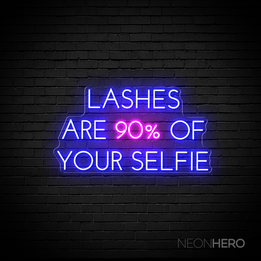 Lashes are 90% of your selfie